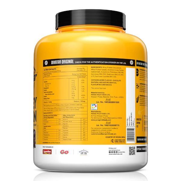 Avvatar Whey Protein Powder - Belgian Chocolate Belgian Chocolate (Jar) 2 kg - Whey Proteins