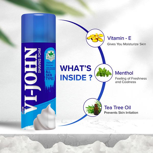 Vi-John Shaving Foam - Pack of 12 x 50 gm - Shaving Foams