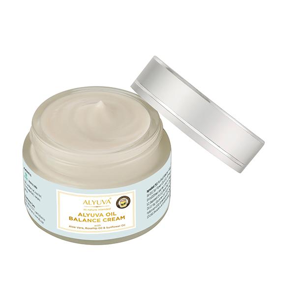 Alyuva All Natural Plant based Oil Balance Cream with Hemp Seed and Tea Tree 25 gm - Day Cream