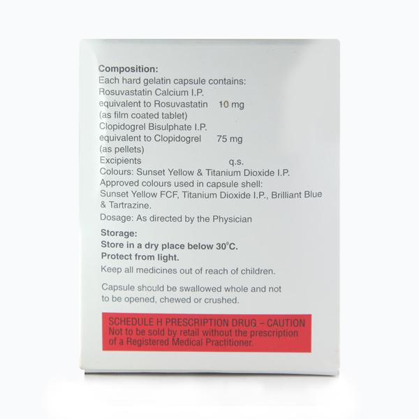 Razel CV 10/75mg Capsule 10'S - High Cholesterol-Dys