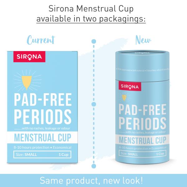 Sirona Reusable Menstrual Cup - Small (Pack of 2) - Menstrual Cups