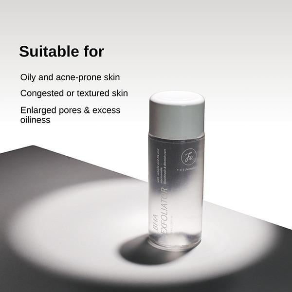 The Formularx 2% BHA Exfoliator with 2% Salicylic Acid and 2% Niacinamide for Blackheads, Acne, Oily Skin 100 ml - Scrubs & Exfoliants