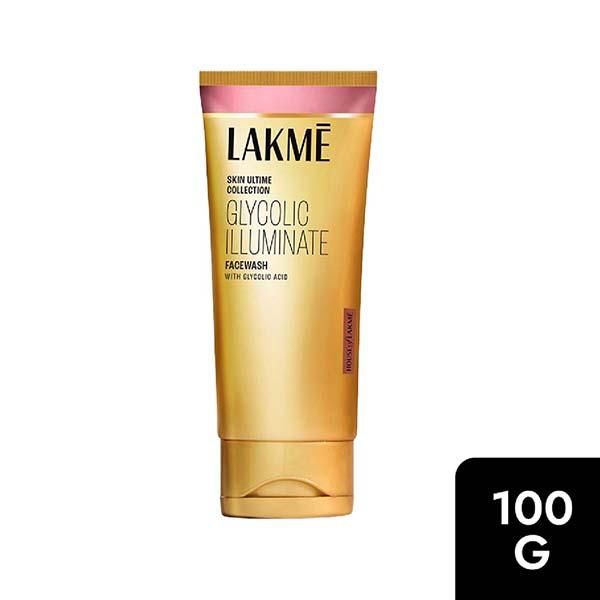 Netmeds | Lakme Glycolic Illuminate Facewash with Glycolic Acid for Gentle Exfoliation and Illuminated Skin 100 gm