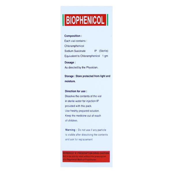 Biophenicol Succinate 1gm Injection 1'S - Bacterial Infections-Chl