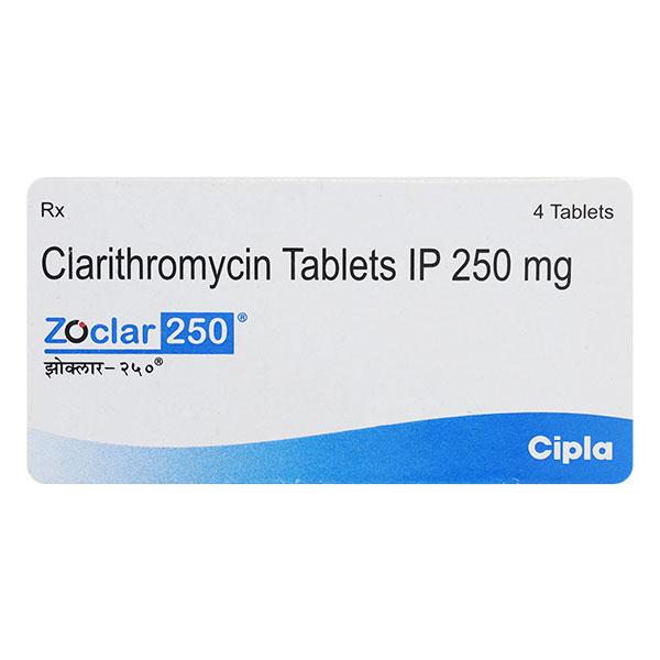 ZOCLAR 250mg Tablet 4's (se)