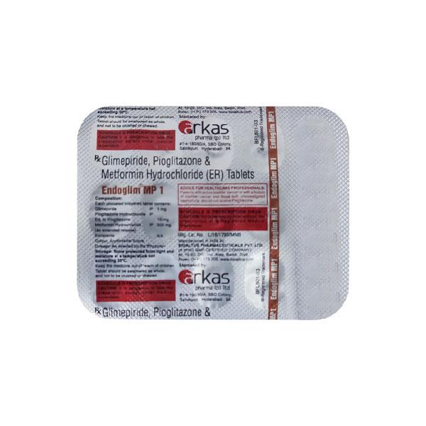 ENDOGLIM MP1 Tablet 15's - Diabetes-Ant