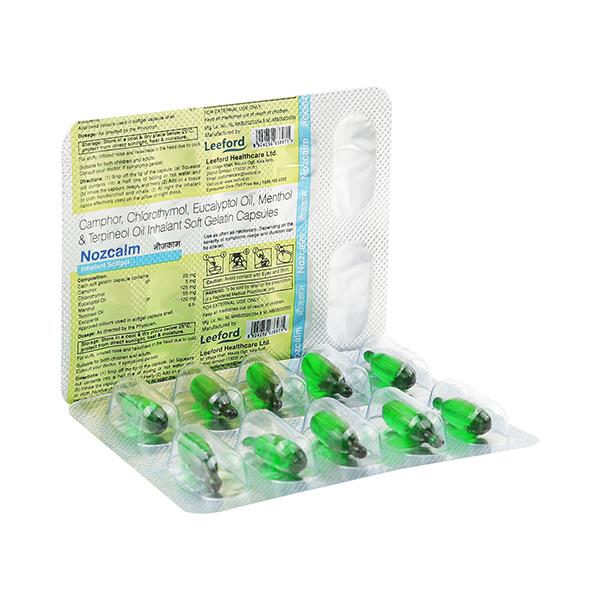 NOZCALM INHALANT Softgel 10's - Nasal Congestion-Nas