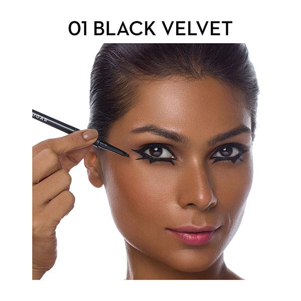 SUGAR Cosmetics Twist And Shout Fadeproof Kajal 01 Black Velvet (Black) 0.35 gm - Kajal & Kohls