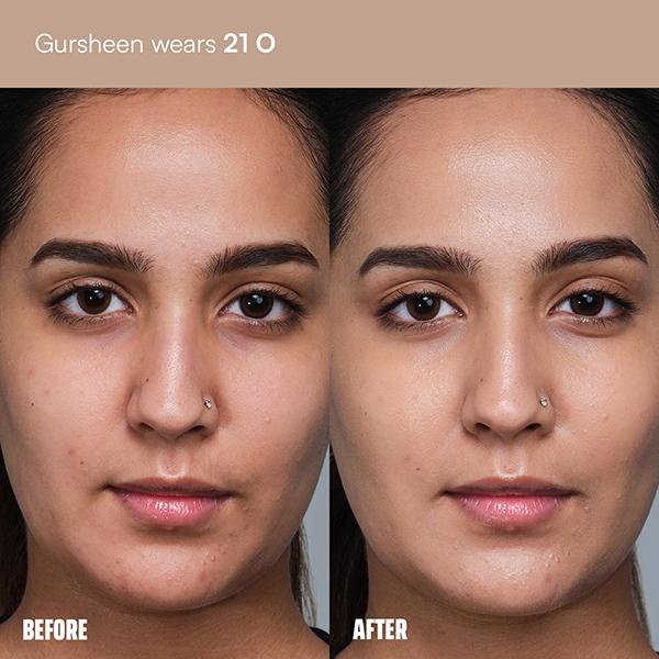 FAE Beauty Face Card Serum Skin Tint- Skin-like Foundation, Shade - 21O - Cool Olive 30 ml - Foundation