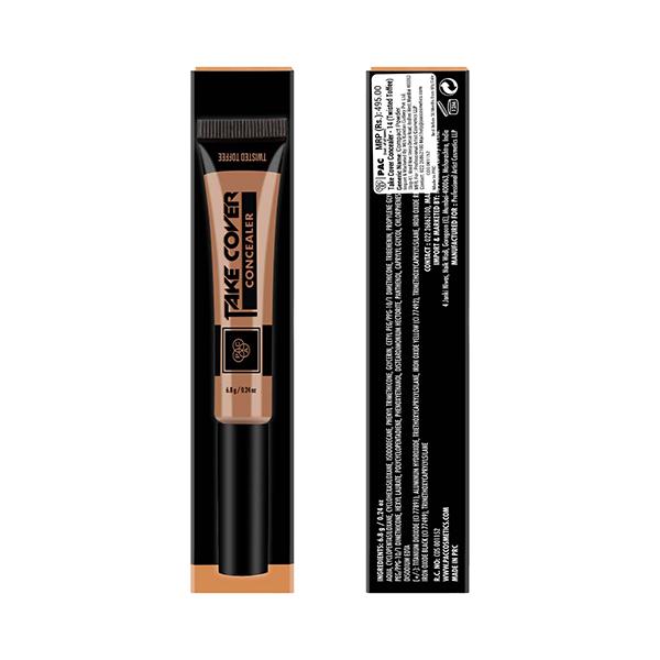PAC Take Cover Concealer 14 Twisted Toffee 6.8 gm - Concealer