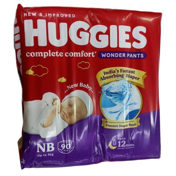 Netmeds | Huggies Complete Comfort Wonder Diaper Pants NB 90's