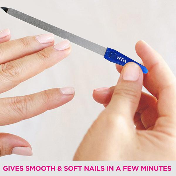 Vega Nail File -Large, Blue (VC2NF8-Bl) 2's - Nail Care
