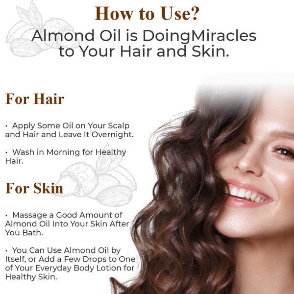 Aloe Veda Sweet Almond Oil 200 ml - Hair Oils