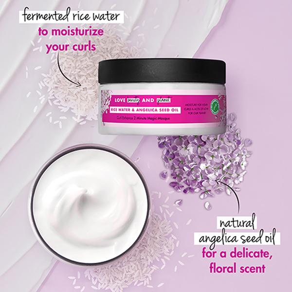 Love Beauty and Planet Rice Water and Angelica Seed Oil Curl Care Hair Mask 200 ml - Hair Masks & Packs