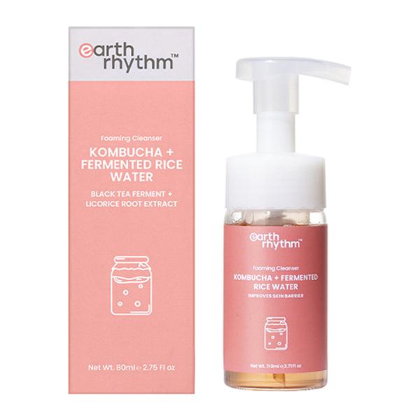 Earth Rhythm Kombucha + Fermented Rice Water Foaming Cleanser 180 gm