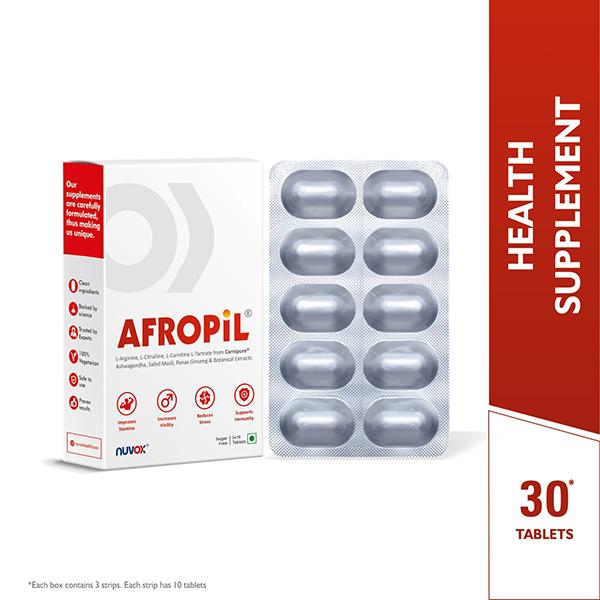 Nuvox Afropil Sugar Free Tablet 30's - Nutritional Supplements