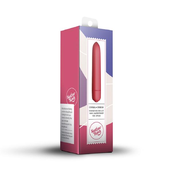 Netmeds | Gizmoswala SugarBoo Vibrating Bullet Massager - Coral Crush (Red)