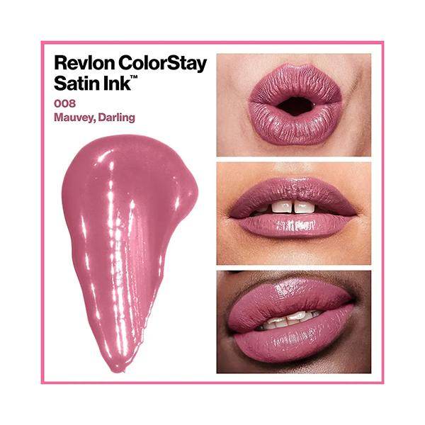 Revlon Colorstay Satin Ink Liquid Lip Color - Mauvey Darling 5 ml - Lipsticks