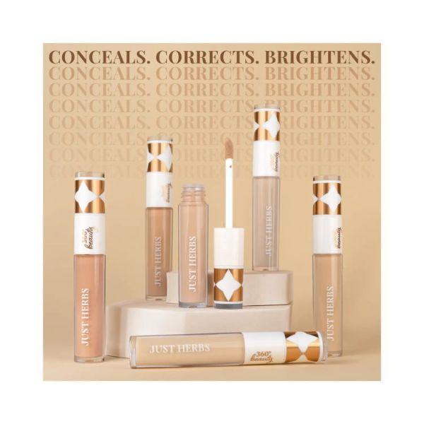 Just Herbs Spot Brightening And Correcting Full Coverage Face Make Up Concealer, Beige 6 ml - Concealer
