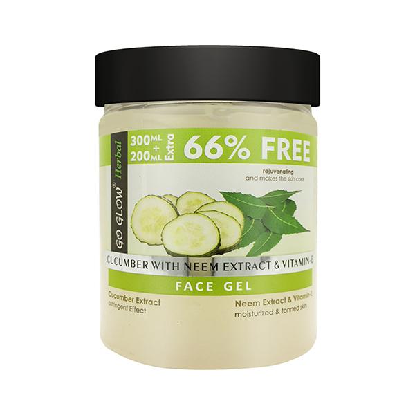 Netmeds | Berina Go Glow By Berina Cucumber with Olive Oil & Vitamin E Face Gel 500 ml