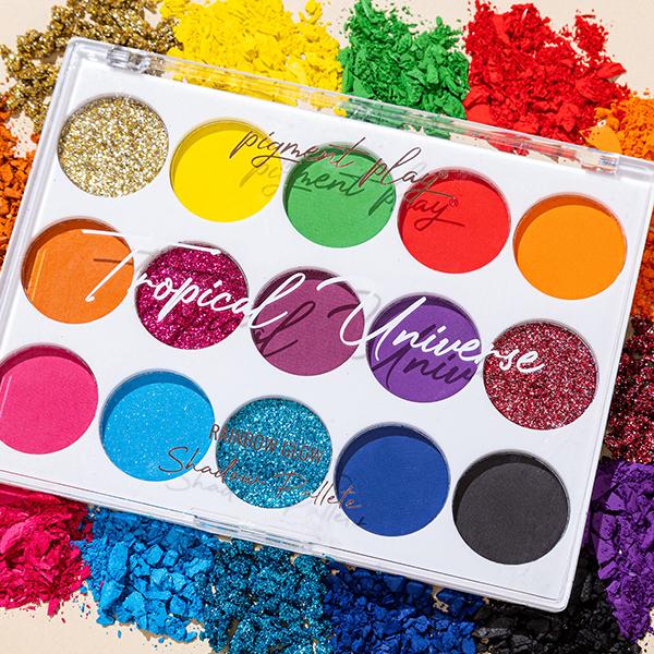 Pigment Play Multi Effect Shadow Palette - Tropical Universe 18 gm - Eye Shadow Palettes
