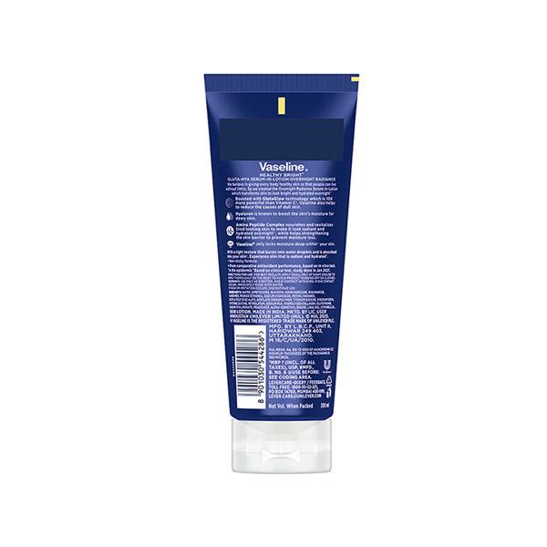 Vaseline Gluta-Hya Overnight Radiance, Serum-In-Lotion, With Amino Peptide And GlutaGlow, 200 ml - Night Cream