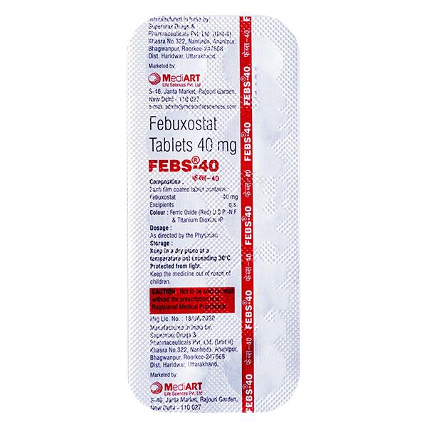 FEBS 40 Tablet 10's - Gout