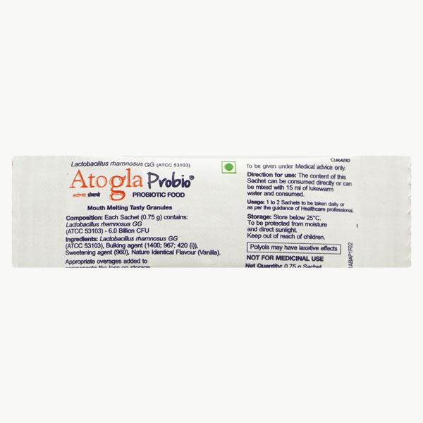 ATOGLA PROBIO Vanilla Flavoured Sachet 0.75gm - Diarrhoea-Ant
