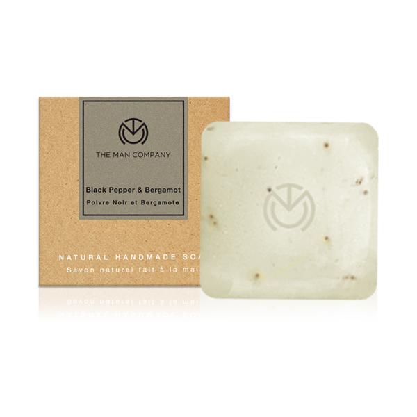 The Man Company Soap Bar - Black Pepper & Bergamot 125 gm - Soaps