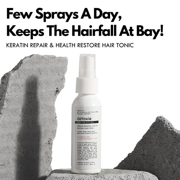 Detoxie Keratin Reapir and Health Restore Hair Tonic 50 ml - Hair Treatment