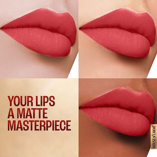 Lakme 9to5 Powerplay Priming Matte Lipstick, Lasts 16hrs, Peachy Affair, 3.6 gm - Lipsticks