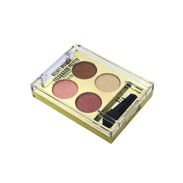 Half N Half Velvet Mousse Eyeshadow Palette, Multicolor - 04 3.2 gm - Eye Shadow Palettes