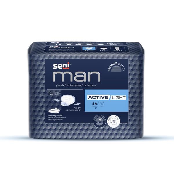 Netmeds | Seni Man Bladder Control Guards Active Light Pads 15's