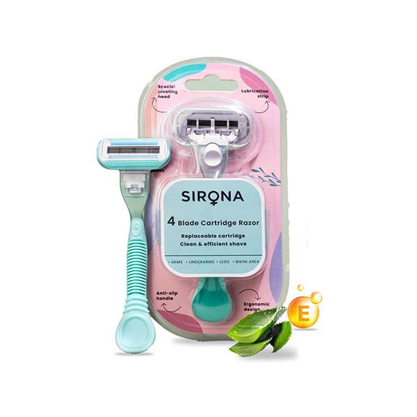 Netmeds | Sirona 4 Blade Hair Removal Cartridge Razor for Women 1's