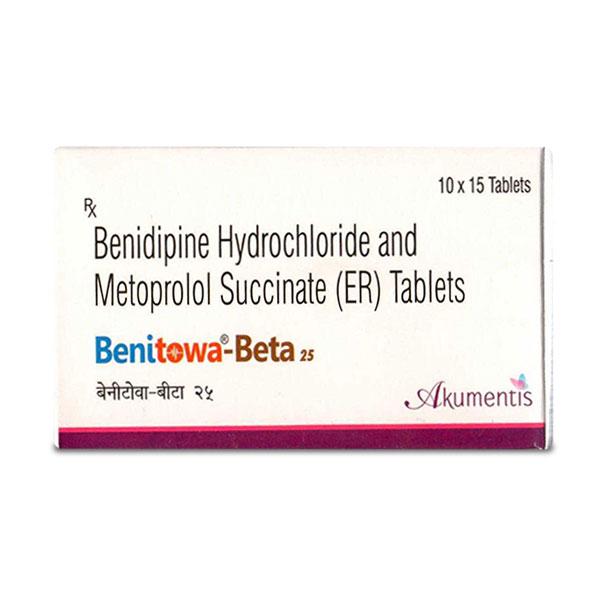BENITOWA BETA 25mg Tablet 15's - Hypertension-Oah