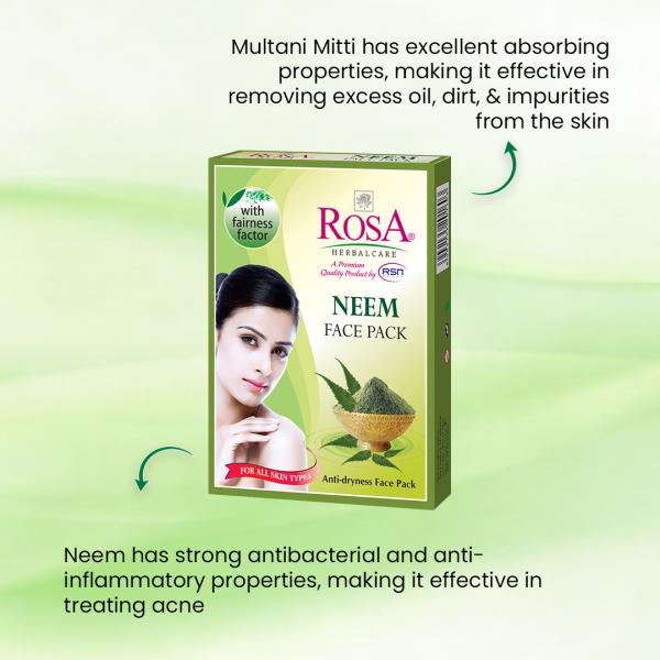 Rosa Neem Face Pack 100 g - Face Packs