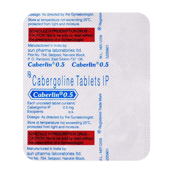 Netmeds | Caberlin 0.5mg Tablet 4'S