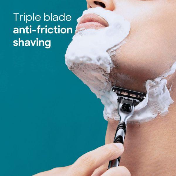 Gillette Mach3 Shaving 3-Bladed Cartridges 8's - Razors & Cartridges