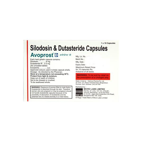 Avoprost D Capsule 10'S - Bladder And Prostate Disorders-Dru
