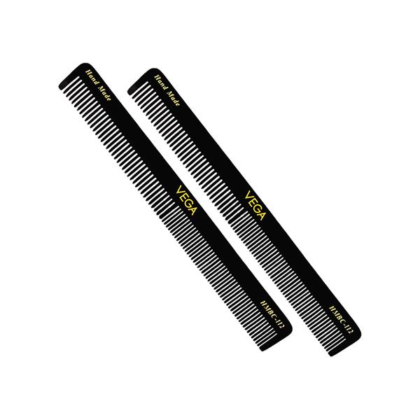 Netmeds | Vega Longitudinal General Grooming Hair Comb for Men and Women, Black (VC2HMBC-112) 2's