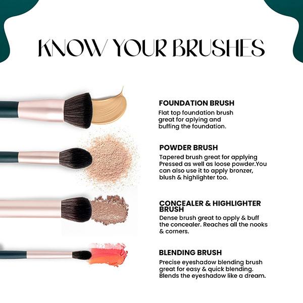 Mars Tools of Titans Makeup Brush Set of 8 with Holder 1's - Face Brush