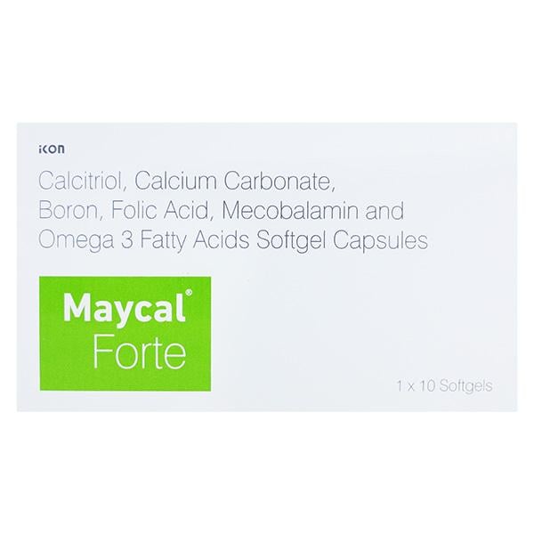 MAYCAL FORTE Softgel 10's - Supplements-Cal