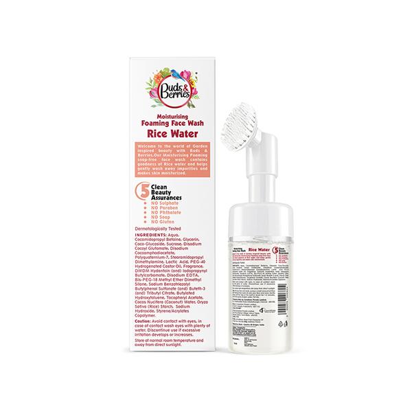 Buds & Berries Rice Water Face Wash & Cleansers Pump Pack 150 ml - Face Wash & Cleansers