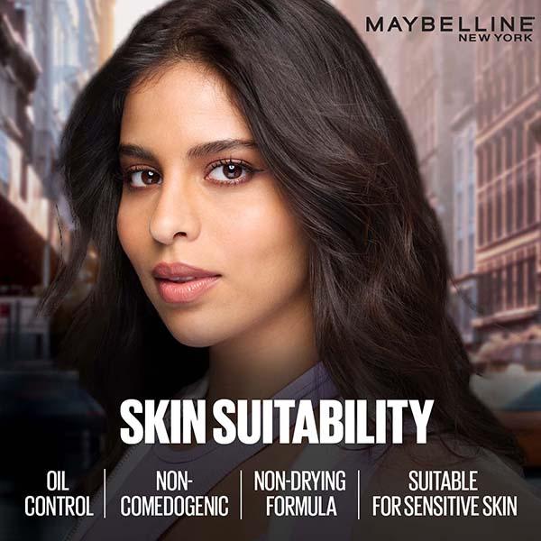 Maybelline New York Super Stay Flex Powder Foundation, 115, 30H Full Cover, Oil-Control 9 gm - Foundation