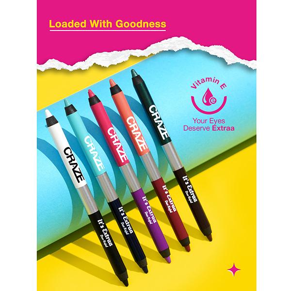 Swiss Beauty Craze It's Extraa Duo Kajal with Vitamin E, 2-In-1 Shades Pretty Little Liars (01) 2.6 gm - Kajal & Kohls