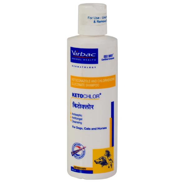 Netmeds | Virbac Ketochlor Dogs Cats and Horses Shampoo 200 ml