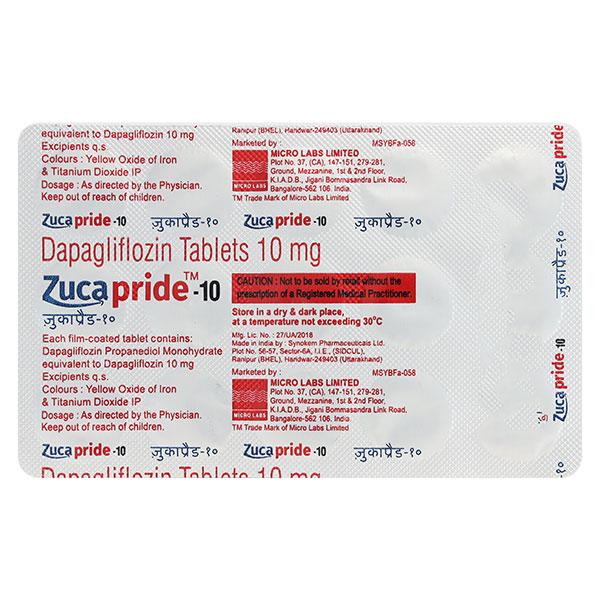 ZUCAPRIDE 10 Tablet 15's - Diabetes-Ant