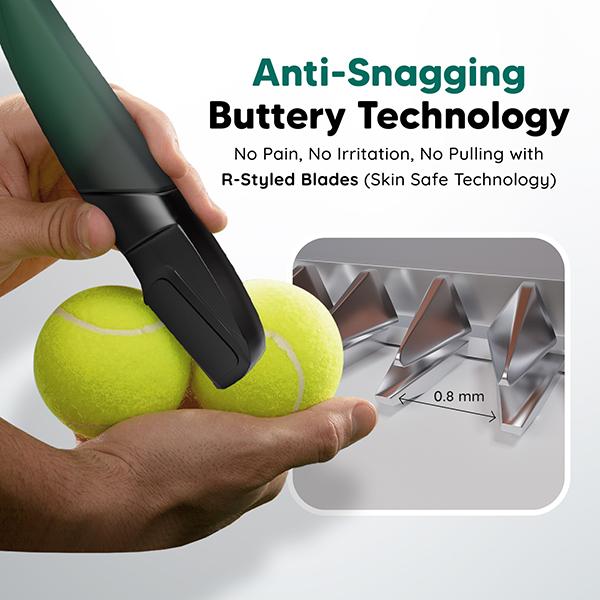 Letsshave Beard Body & Balls All In One Trimmer, Men Cordless Multi Grooming Set with Beard Trimmer, Nose Trimmer, Foil Shaver & Balls & Body Trimming Head 1's - Trimmers