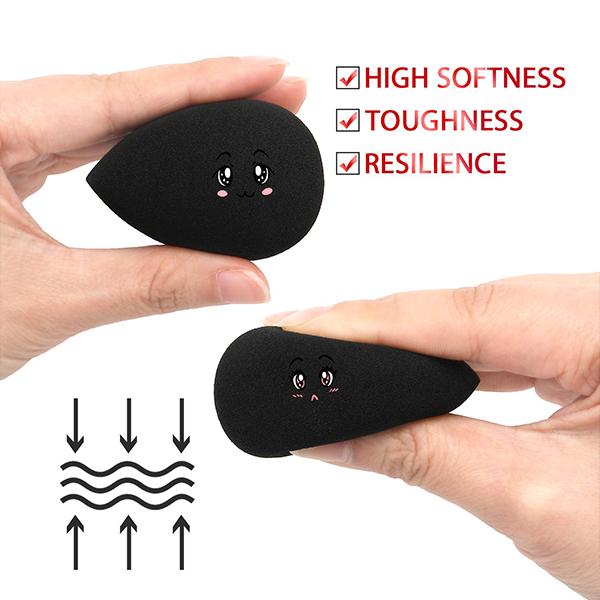 Beautiliss Professional Black beauty blender makeup sponge 1's - Sponges & Applicators