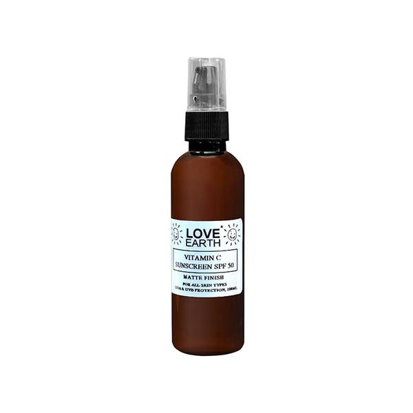 Love Earth Vitamin C Sunscreen SPF-50 for Sun's UVA, UVB Ray Protection with Vitamin C 100 ml - Body Sunscreen